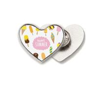 Diverse Sweet Summer Ice Heart - Broche de metal con diseño de corazón