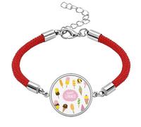 Diverse Sweet Summer Ice Lucky - Pulsera de cuerda roja hecha a mano
