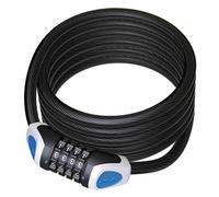 Diverse XLC Zahlenspiralkabelschloss RonaldBiggs Ø 10mm/1850mm, Adultos Unisex, Negro, Size