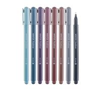 DIVERSEBEE Bolígrafos de punta fina, 8 bolígrafos de la Biblia que no se traspasan, colores surtidos, marcadores de punta fina de 0.5 mm para diario, suministros de diario de estudio bíblico y