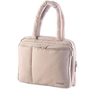 DiverseBee Funda grande para la Biblia con asas, funda de transporte de la Biblia para mujer, bolsa de mano, cubierta de libro de la Biblia, accesorios de la Biblia, regalo cristiano (beige)