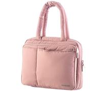 DIVERSEBEE Funda grande para la Biblia con asas, funda de transporte de la Biblia para mujer, bolsa de mano, cubierta de libro de la Biblia, accesorios de la Biblia, regalo cristiano (rosa)
