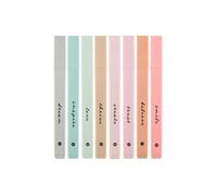 DIVERSEBEE Resaltadores bíblicos con punta de cincel suave, paquete de 8 bolígrafos de colores surtidos, sin sangrado, de secado rápido, bonitos marcadores estéticos, suministros de diario de estudio