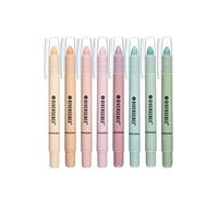 DiverseBee Resaltadores bíblicos y bolígrafos sin sangrado, paquete de 8 marcadores de gel de colores surtidos, suministros escolares para estudio bíblico