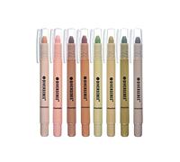 DIVERSEBEE Subrayadores y bolígrafos que no se decoloran, paquete de 8 colores surtidos de gel para diario bíblico, suministros escolares, bonitos marcadores de estudio bíblico y accesorios (terrosos)