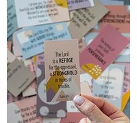 DIVERSEBEE Tarjetas de versículos de la Biblia, 60 tarjetas únicas y variadas de oración inspiradoras motivacionales, regalos de la Biblia cristiana