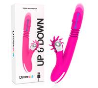 DIVERSIA Bunny Up and Down 24 Cm - Vibrador Recargable Con Diseño Ergonómico Y Potente Motor