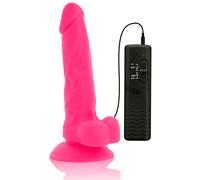 DIVERSIA Dildo Realista Flexible Rosa 18 cm - Diseño Ergonómico Con Vibración Para Placer Único