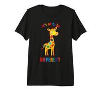 Diversidad de la inclusión de la neurodiversidad Giraffe Camiseta Premium