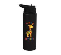 Diversidad de la inclusión de la neurodiversidad Giraffe Stainless Steel Insulated Water Bottle