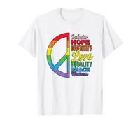 Diversidad Igualdad Amor Paz Derechos humanos Justicia social Camiseta