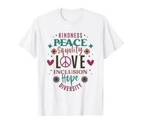 Diversidad Igualdad Amor Paz Derechos humanos Justicia social Camiseta