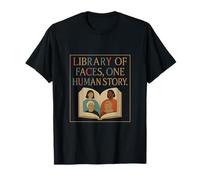 Diversidad Unidad Biblioteca de Rostros Historia Humana Camiseta