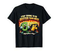Diversión 6 7 Meme de niños 67 "Deja de Intentar mejorarme Six Seven Camiseta