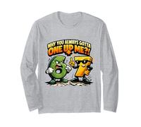 Diversión 6 7 Meme de niños 67 "Gotta One Up Me Six Seven Manga Larga