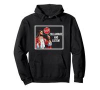 Diversión 90s Jesucristo Colaborar y escuchar Church Christian Sudadera con Capucha