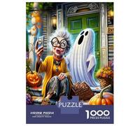 Diversión con Disfraces de Halloween 1000 Piezas Set De Puzzle Puzzle Premium, Cartón Resistente - DIY Super Divertido para La Familia, Decoración Bonita, Regalo De Cumple Ideal 52x38cm/1000pcs