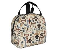 Diversión Con Patas De Huesos De Perro Bolsa Isotermica Portátil Bolsa Termica Aislante Bolsas De Almuerzo Para Compras Hombre Picnic 22X20X13Cm