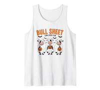 Diversión de Halloween para Amantes de Las Vacas de Bull Sheet Camiseta sin Mangas