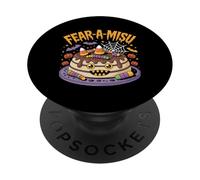 Diversión de Pastel de Caramelos de Halloween de Fear-A-Misu PopSockets PopGrip Adhesivo