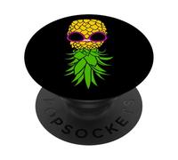 Diversión de piña al revés Solteros Parejas Poly Estilo de vida PopSockets PopGrip Adhesivo