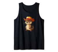 Diversión del salvaje oeste con este divertido vaquero de nutria Camiseta sin Mangas