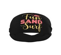 Diversión En La Arena Y El Surf En Verano Unisex Diadema Deportiva Absorbente Cinta Pelo Deporte Suaves Headband para Yoga Fitness Tenis Ciclismo