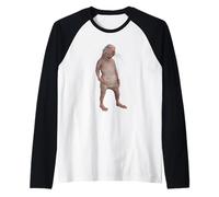 Diversión Etiopía Kenia Somalia África Desnudo Mole Rata Topo Camiseta Manga Raglan