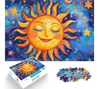 Diversión Familiar Mosaico del Sol Sonriente Rompecabezas de 1000 Piezas para Adolescentes 50x75cm Colección de Artistas, Bellas Artes para Mayores de 14 años