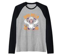 Diversión Fantasma de Primates Boo-Rilla Camiseta Manga Raglan