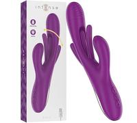 Intense Tyres Vibrador multifunción Apolo recargable 7 vibraciones con lengua oscilante Morado