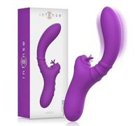 Intense - harry vibrador flexible con lengua morado