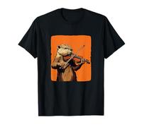 Diversión musical con este encantador aspecto de violín de castor Camiseta