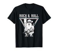 Diversión navideña con la Guitarra de Papá Noel Rock & Roll Camiseta