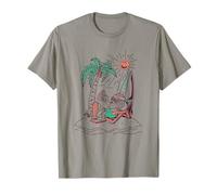 Diversión navideña de Chill Vibes para hacer surf con Papá Noel Camiseta