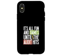 Diversión y Juegos - Shock de auditoría Carcasa para iPhone X/XS