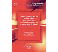 Diversité des situations d’éducation et de formation : institutions, pratiques et internationalisation