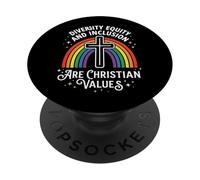 Diversity Equity and Inclusion Are Christian Values PopSockets PopGrip Adhesivo
