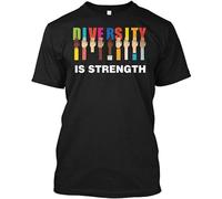 Diversity is Strength - Camiseta unisex para hombre, color negro, Negro , XXL