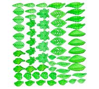 Diversos encantos de hoja de acrílico cuentas artesanales múltiples opciones de diseño accesorios de artesanía verde claro para joyería colgante de hoja transparente de estilo múltiple