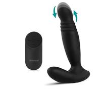 Diversual Athos, Estimulador de Próstata, Punto P, Recargable USB, Control remoto, Sumergible, Silicona (Negro)