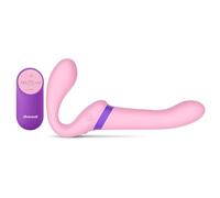 Diversual Ness, Arnés Sexual Vibrador, Recargable USB, 7 modos de vibración, Silicona y ABS (Rosa)