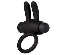 Diversual Rhingo, Anillo Vibrador Hombre, 5 Intensidades, 5 Modos de Vibración, Silicona, Ultra Suave, Elástico, Flexible (Negro)