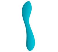 Diversual Sharkin, Vibrador Punto G, Silencioso, Potente, Recargable USB, 4 Velocidades de Vibración, Silicona, Tacto Sedoso, Sumergible (Turquesa)