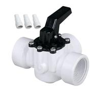 Diverter Valve - 3 Port Swimming Pool Water Connector, Durable Filter Pipe Flow Control Assembly, Replacement Spa Plumbing Accessory | Pool Water Valve For Hot Spring Garden Backyard Irrigation