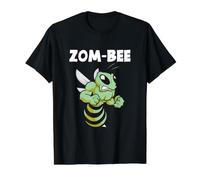 Divertida Abeja Zombi para Halloween, aterradora Amante de los Zom amiseta gráfica económica, Hombre, Negro, M
