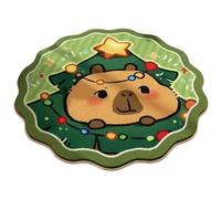 Divertida alfombra de baño de Navidad con forma de dibujos animados para varios entornos del hogar
