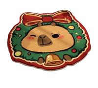 Divertida alfombra de baño de Navidad con forma de dibujos animados para varios entornos del hogar