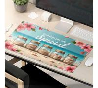 Divertida alfombrilla de ratón con texto en inglés "God says you are special: A Beach Jar Collection" Kawaii Mouse Pad para escritorio