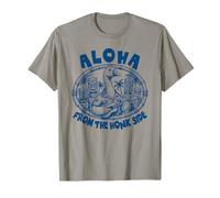Divertida Aloha Hawaii Tiki Máscara Ganso Pun Hawaii Lover Camiseta